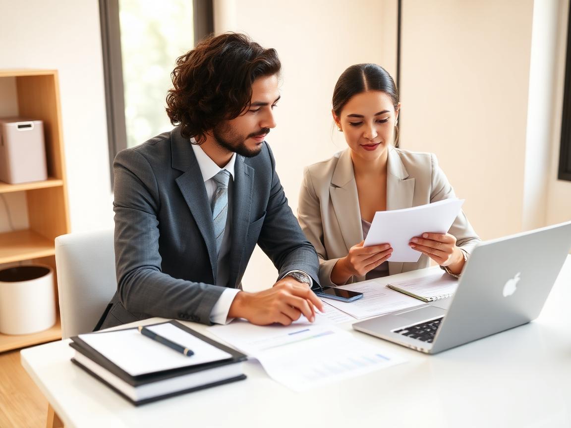 Profesjonalne spotkanie księgowe z klientem